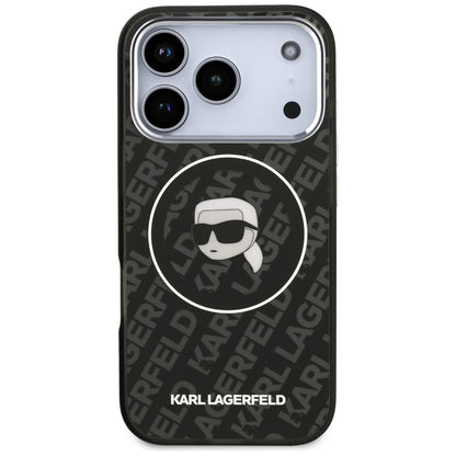 Θήκη MagSafe για Apple iPhone 17 Pro Max, Karl Lagerfeld, IML Karl`s Head, Μαύρη