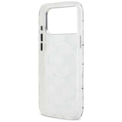 Θήκη MagSafe για Apple iPhone 17 Pro Max, Karl Lagerfeld, IML KL Monogram, Λευκή