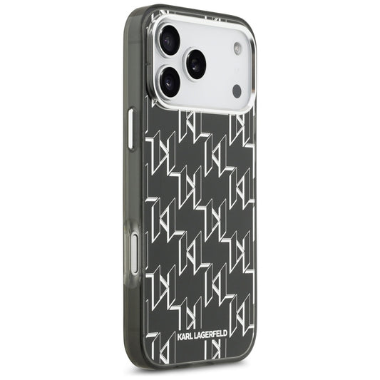 Θήκη MagSafe για Apple iPhone 17 Pro Max, Karl Lagerfeld, IML KL Monogram, Μαύρη