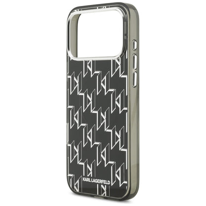Θήκη MagSafe για Apple iPhone 17 Pro Max, Karl Lagerfeld, IML KL Monogram, Μαύρη