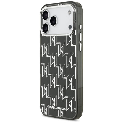 Θήκη MagSafe για Apple iPhone 17 Pro Max, Karl Lagerfeld, IML KL Monogram, Μαύρη