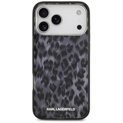 Θήκη MagSafe για Apple iPhone 17 Pro Max, Karl Lagerfeld, IML Leopard Pattern, Μαύρη