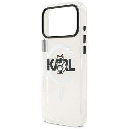 Θήκη MagSafe για Apple iPhone 17 Pro Max, Karl Lagerfeld, IML Sketch Logo Choupette, Διάφανη