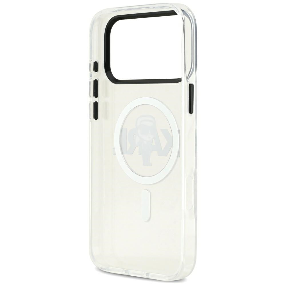 Θήκη MagSafe για Apple iPhone 17 Pro Max, Karl Lagerfeld, IML Sketch Logo Karl, Διάφανη