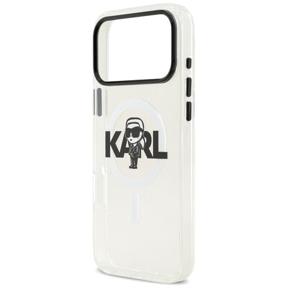 Θήκη MagSafe για Apple iPhone 17 Pro Max, Karl Lagerfeld, IML Sketch Logo Karl, Διάφανη