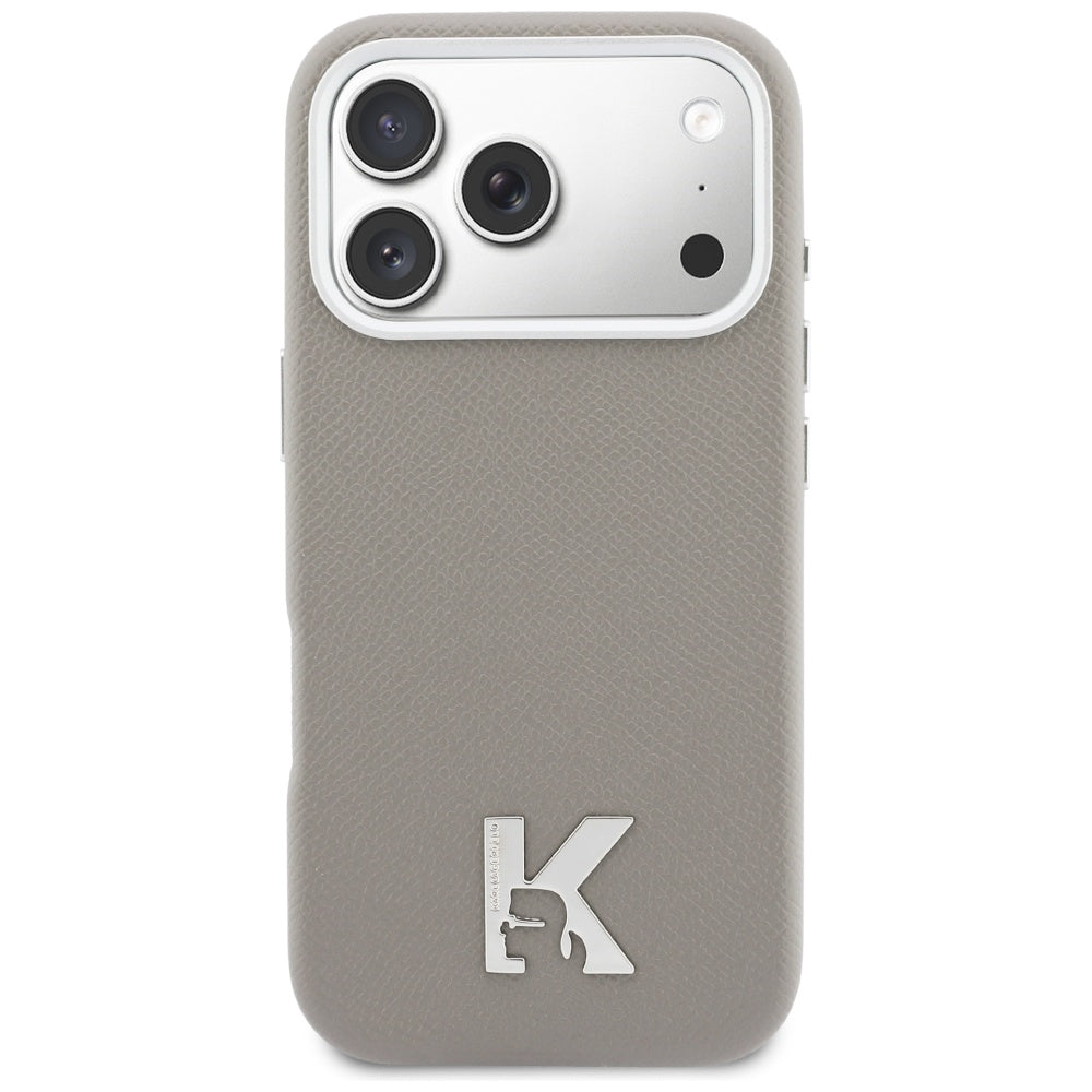 Θήκη MagSafe για Apple iPhone 17 Pro Max, Karl Lagerfeld, Karl Head Logo, Γκρι
