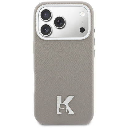Θήκη MagSafe για Apple iPhone 17 Pro Max, Karl Lagerfeld, Karl Head Logo, Γκρι
