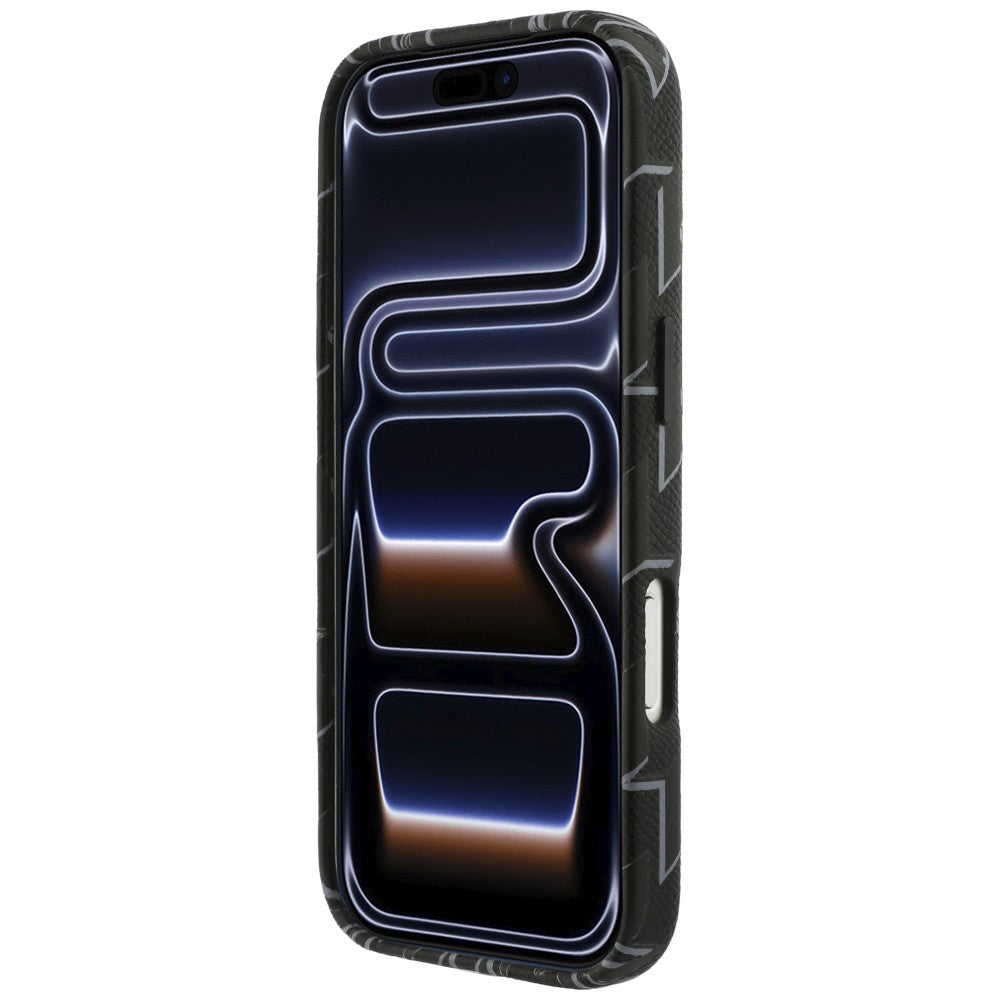 Θήκη MagSafe για Apple iPhone 17 Pro Max, Karl Lagerfeld, KL Monogram Logo, Μαύρη