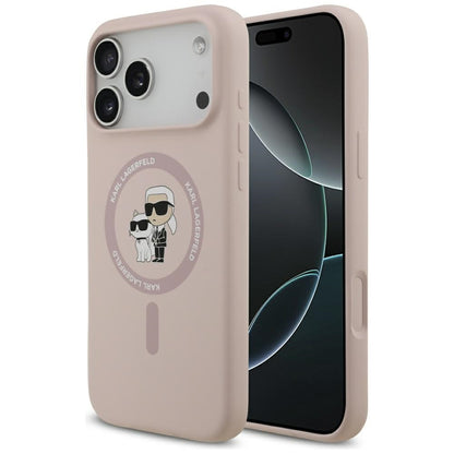 Θήκη MagSafe για Apple iPhone 17 Pro Max, Karl Lagerfeld, Ring Karl & Choupette, Ροζ