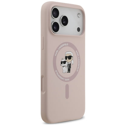 Θήκη MagSafe για Apple iPhone 17 Pro Max, Karl Lagerfeld, Ring Karl & Choupette, Ροζ