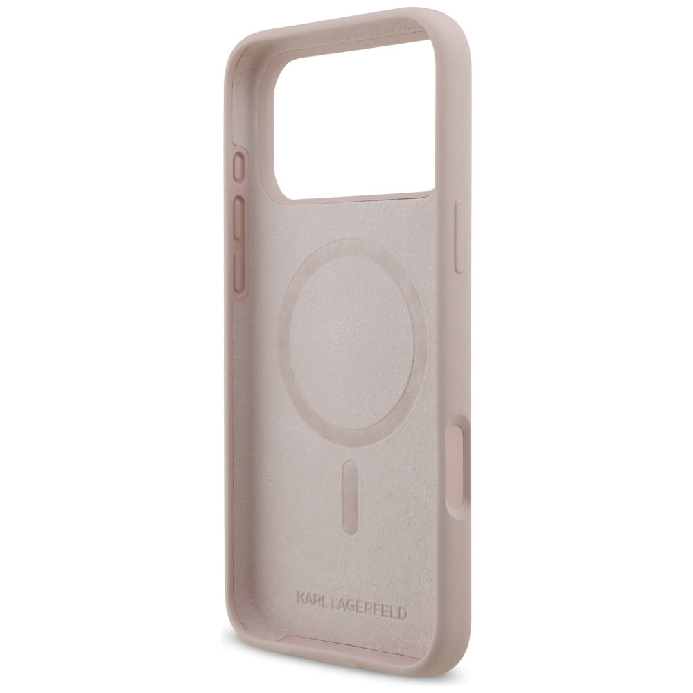 Θήκη MagSafe για Apple iPhone 17 Pro Max, Karl Lagerfeld, Ring Karl & Choupette, Ροζ
