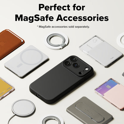 Θήκη MagSafe για Apple iPhone 17 Pro Max, Ringke, Σιλικόνη, Μαύρη