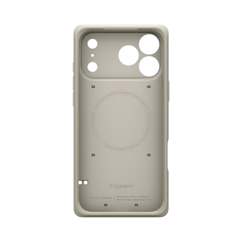 Θήκη MagSafe για Apple iPhone 17 Pro Max, Spigen, Classic LS, Κρεμ ACS10478
