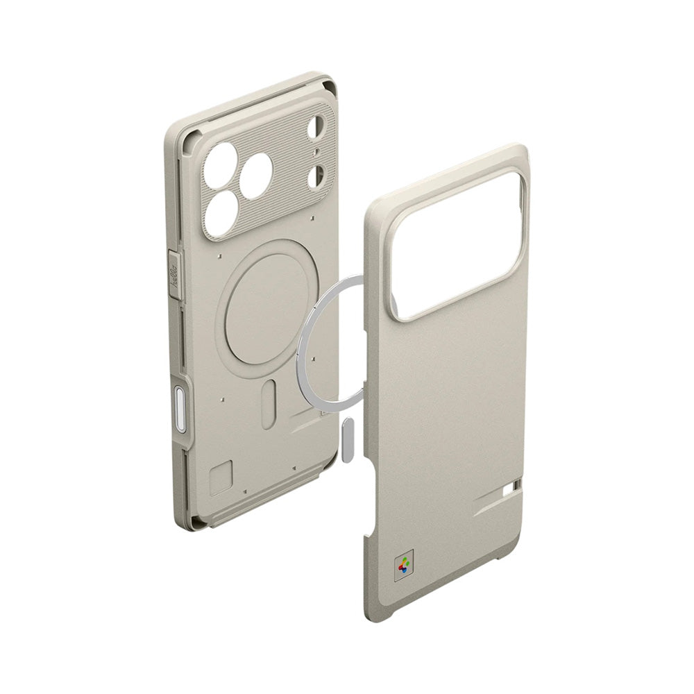 Θήκη MagSafe για Apple iPhone 17 Pro Max, Spigen, Classic LS, Κρεμ ACS10478