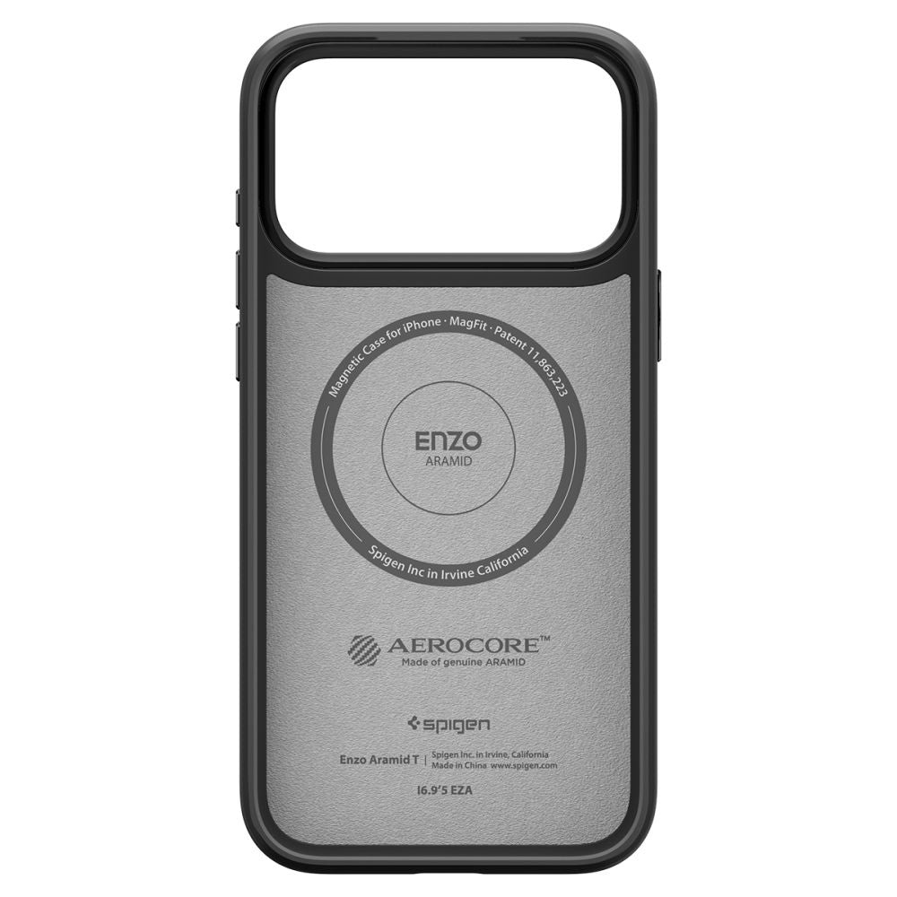 Θήκη MagSafe για Apple iPhone 17 Pro Max, Spigen, Enzo Aramid T, Μαύρη