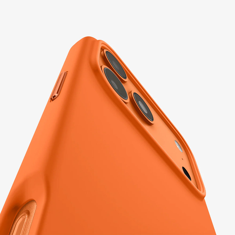 Θήκη MagSafe για Apple iPhone 17 Pro Max, Spigen, Silicone Fit, Πορτοκαλί