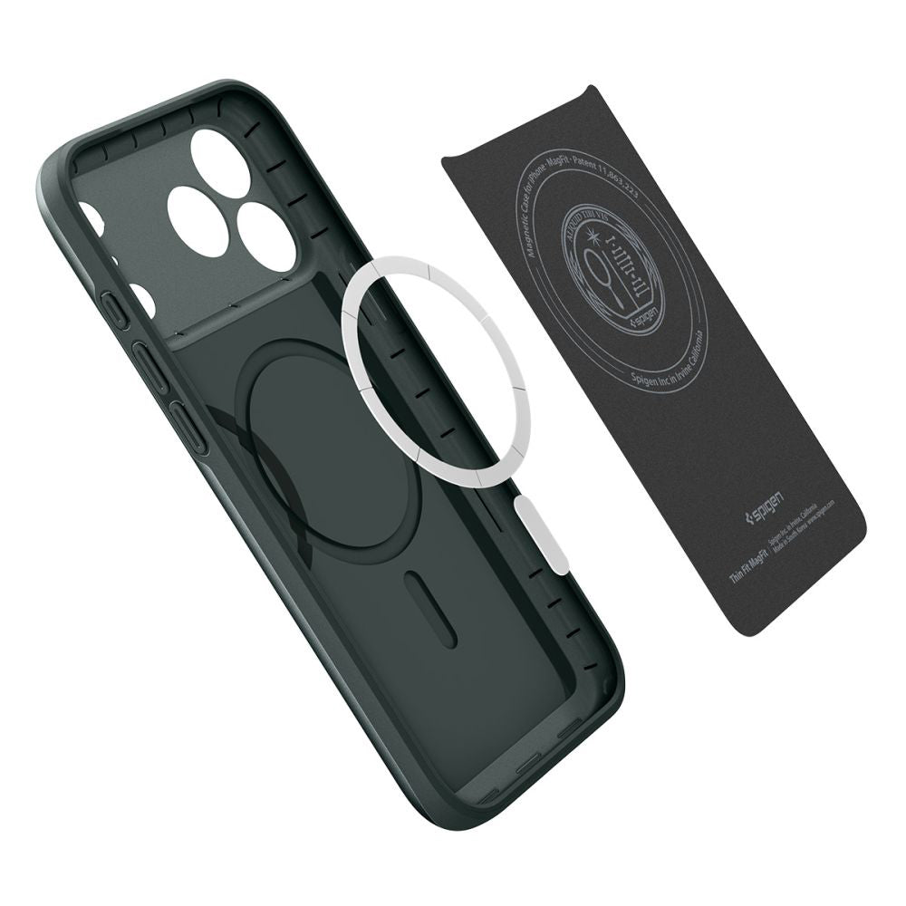 Θήκη MagSafe για Apple iPhone 17 Pro Max, Spigen, Thin Fit, Πράσινο ACS10275