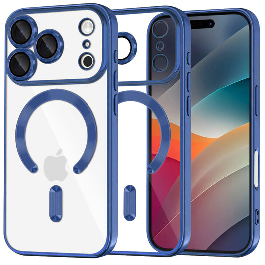 Θήκη MagSafe για Apple iPhone 17 Pro Max, Techsuit, Luxury Crystal, Μπλε