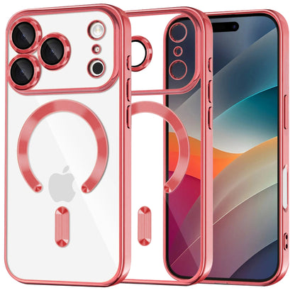 Θήκη MagSafe για Apple iPhone 17 Pro Max, Techsuit, Luxury Crystal, Ροζ