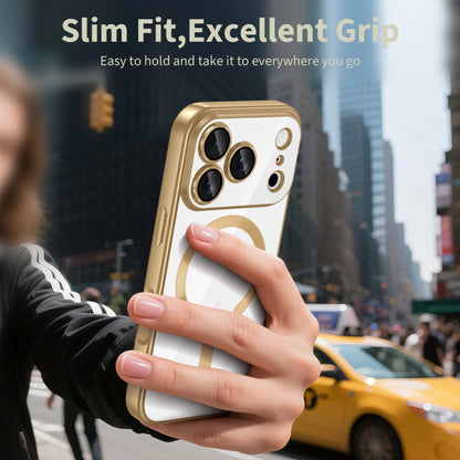 Θήκη MagSafe για Apple iPhone 17 Pro Max, Techsuit, Luxury Crystal, Ροζ