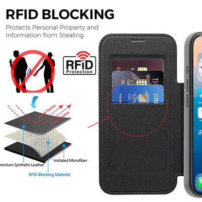 Θήκη MagSafe για Apple iPhone 17 Pro Max, Techsuit, SmartMag Book, Γκρι