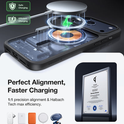 Θήκη MagSafe για Apple iPhone 17 Pro Max, Torras, Guardian, Μαύρη
