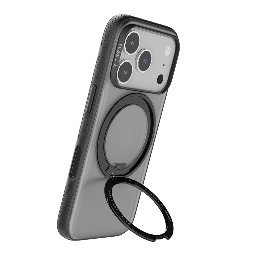 Θήκη MagSafe για Apple iPhone 17 Pro Max, Torras, Ostand R Fitness, Μαύρη