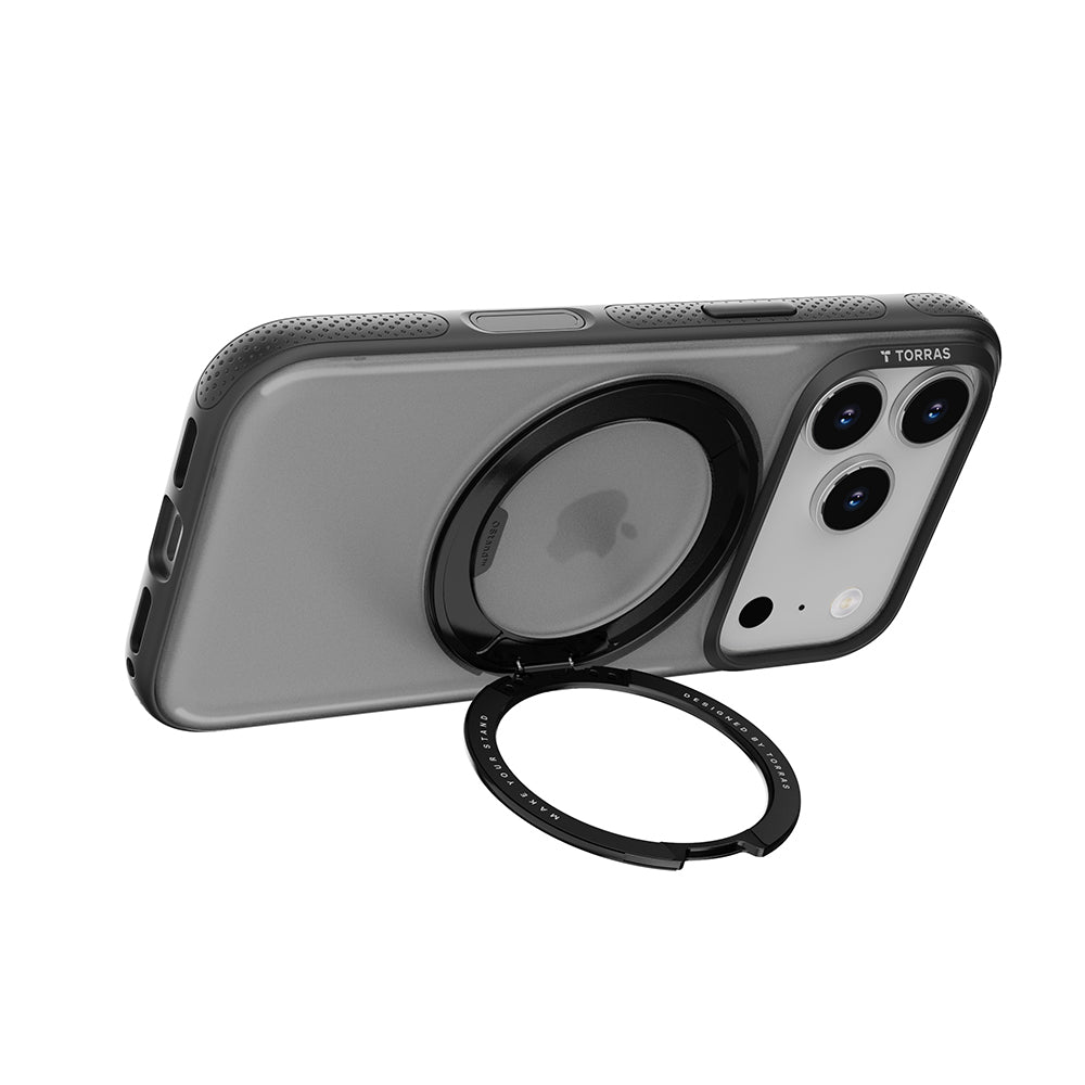 Θήκη MagSafe για Apple iPhone 17 Pro Max, Torras, Ostand R Fitness, Μαύρη