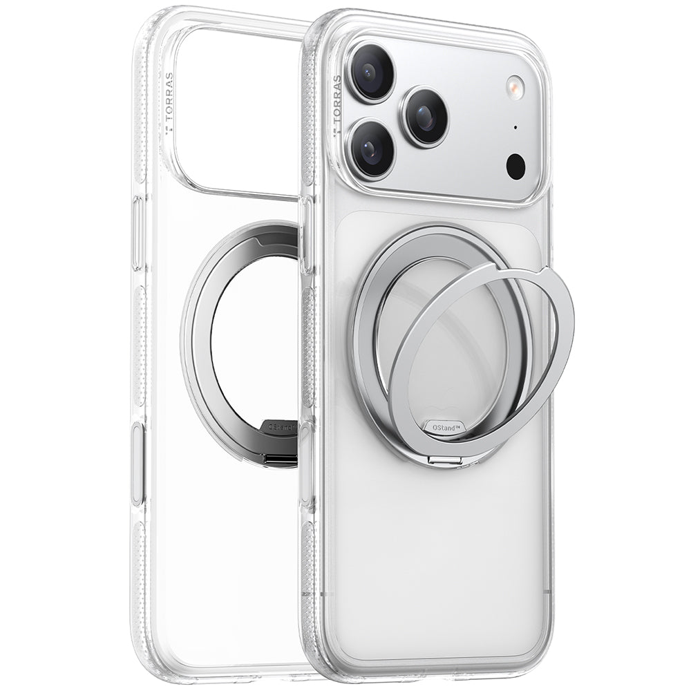 Θήκη MagSafe για Apple iPhone 17 Pro Max, Torras, Ostand R Fitness, Διαφανής
