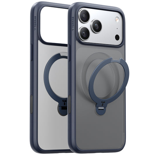 Θήκη MagSafe για Apple iPhone 17 Pro Max, Torras, Ostand Spin, Μπλε