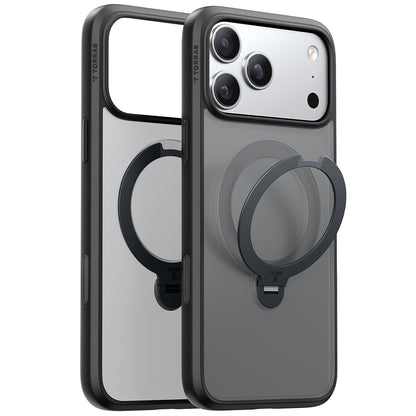 Θήκη MagSafe για Apple iPhone 17 Pro Max, Torras, Ostand Spin, Μαύρη