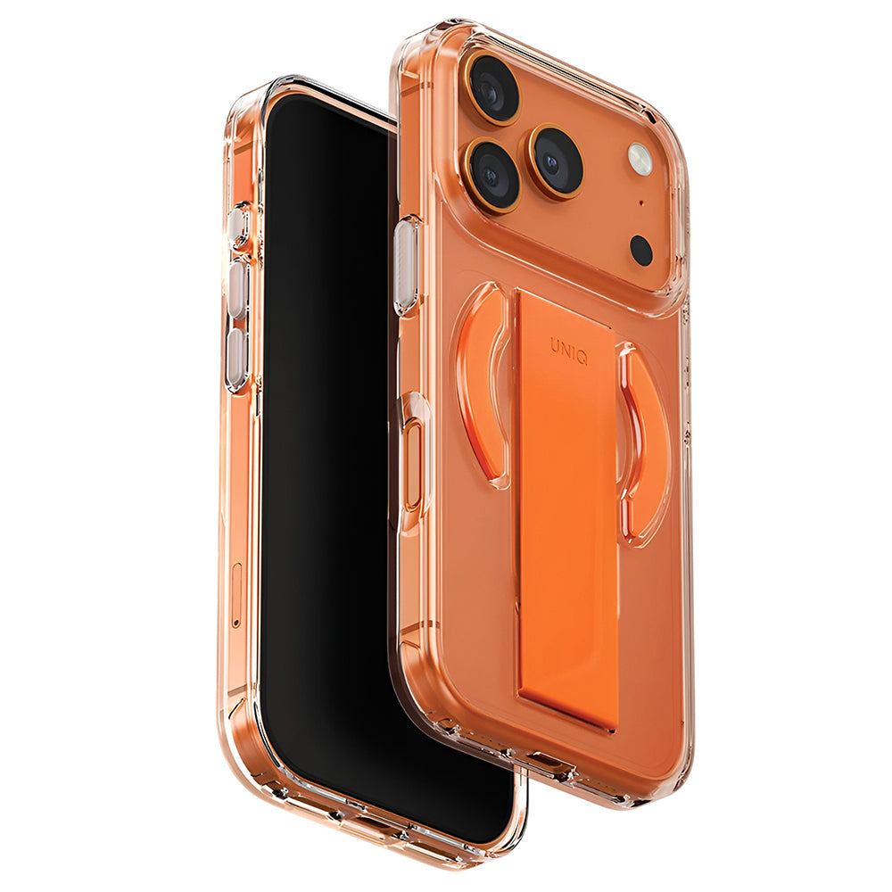 Θήκη MagSafe για Apple iPhone 17 Pro Max, UNIQ, Heldro Air MagClick, Διαφανές Πορτοκαλί