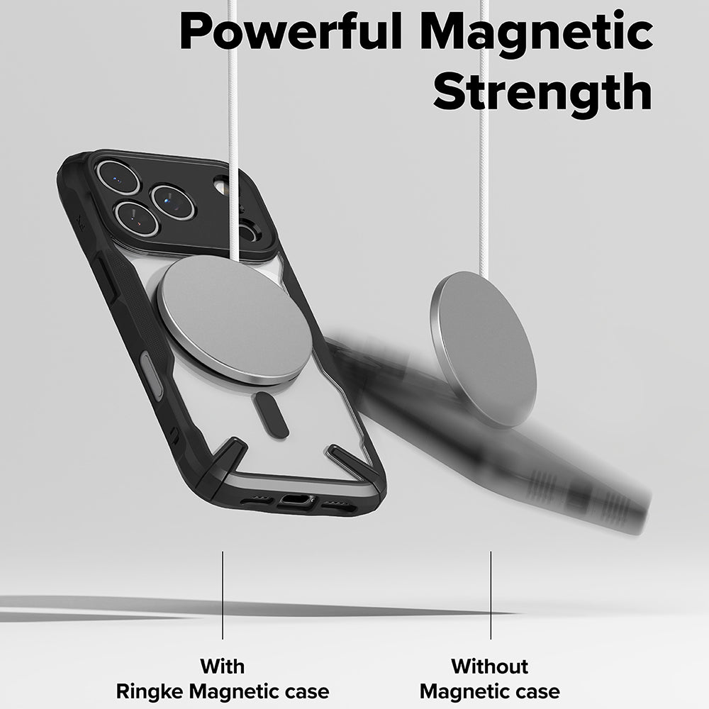 Θήκη MagSafe για Apple iPhone 17 Pro, Ringke, Fusion X, Μαύρη
