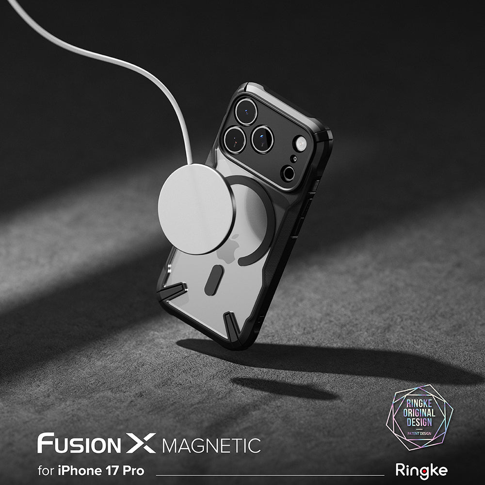 Θήκη MagSafe για Apple iPhone 17 Pro, Ringke, Fusion X, Μαύρη