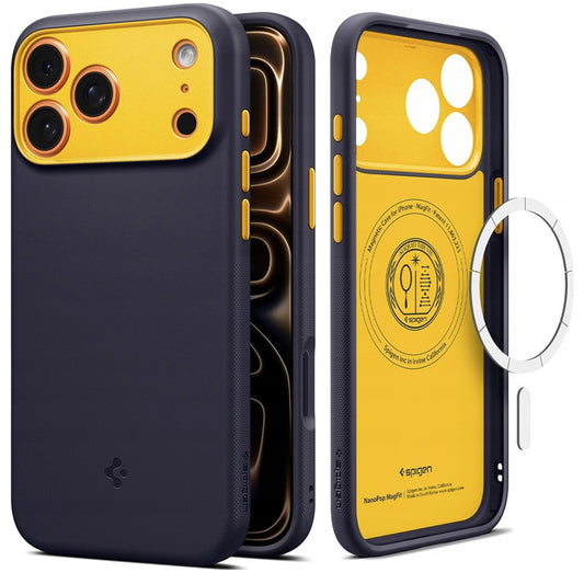 MagSafe Case for Apple iPhone 17 Pro, Spigen, Caseology Nano Pop, Purple