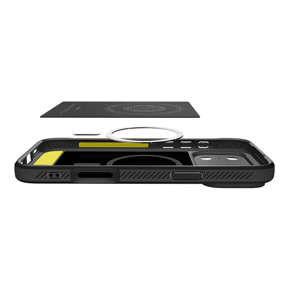 Θήκη MagSafe για Apple iPhone 17 Pro, Spigen, Rugged Armor, Ματ Μαύρη