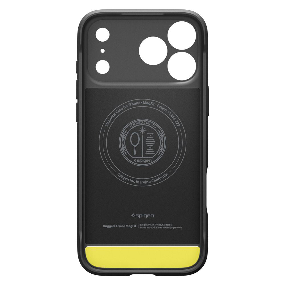 Θήκη MagSafe για Apple iPhone 17 Pro, Spigen, Rugged Armor, Ματ Μαύρη