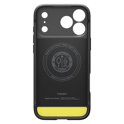 Θήκη MagSafe για Apple iPhone 17 Pro, Spigen, Rugged Armor, Ματ Μαύρη