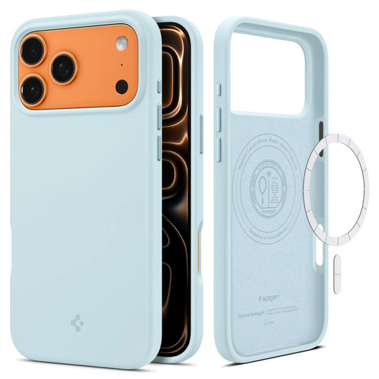 MagSafe Case for Apple iPhone 17 Pro, Spigen, Silicone Fit, Blue