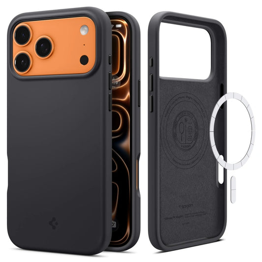 MagSafe Case for Apple iPhone 17 Pro, Spigen, Silicone Fit, Black