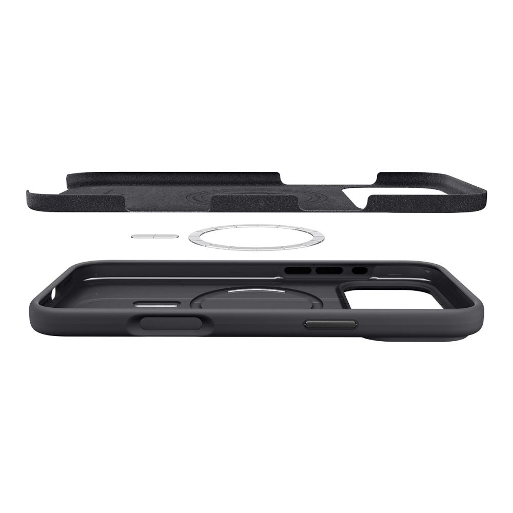 MagSafe Case for Apple iPhone 17 Pro, Spigen, Silicone Fit, Black