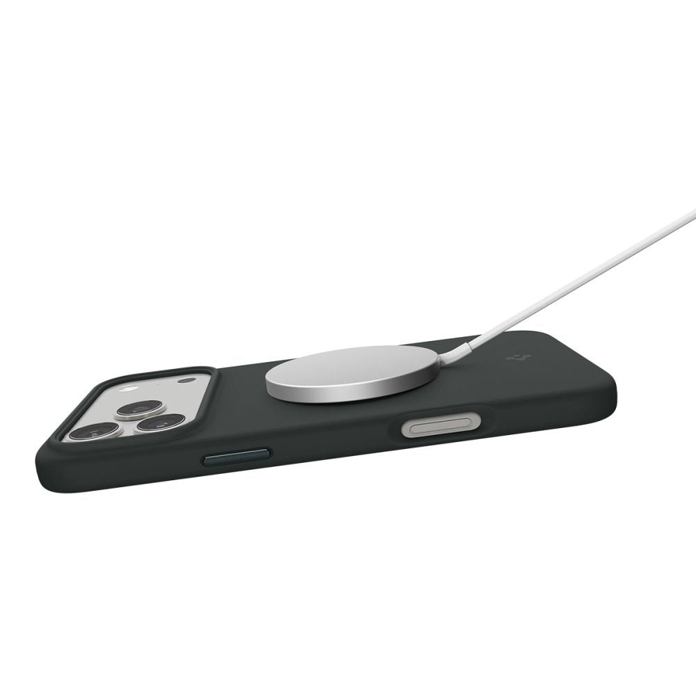 Θήκη MagSafe για Apple iPhone 17 Pro, Spigen, Silicone Fit, Πράσινη