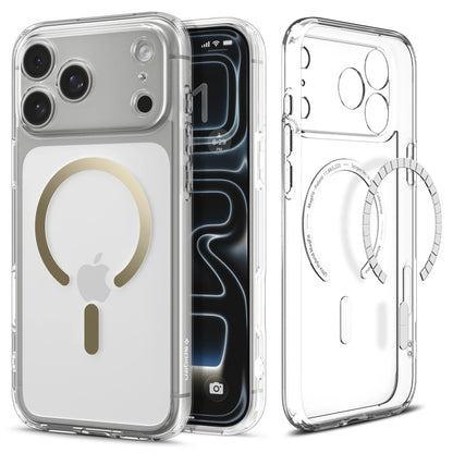 Θήκη MagSafe για Apple iPhone 17 Pro, Spigen, Ultra Hybrid, Διάφανο Χρυσό