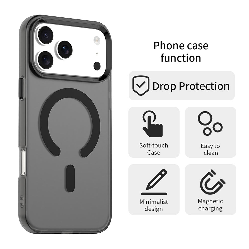 Θήκη MagSafe για Apple iPhone 17 Pro, Techsuit, CandyCase, Μαύρη