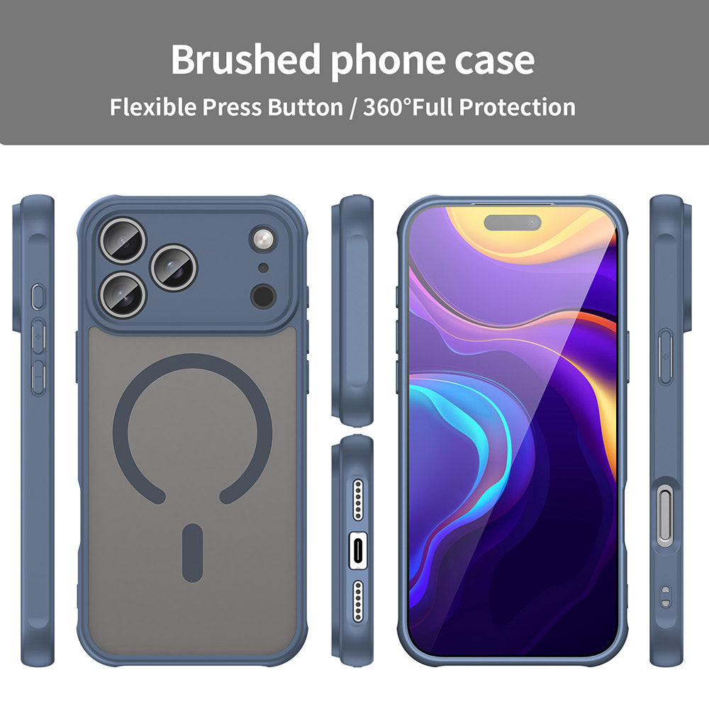 Θήκη MagSafe για Apple iPhone 17 Pro, Techsuit, HaloFrost II, Μπλε Ναυτικό