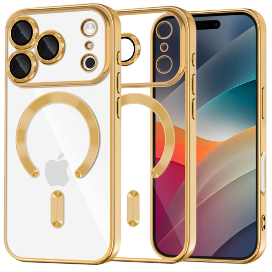 Θήκη MagSafe για Apple iPhone 17 Pro, Techsuit, Luxury Crystal, Χρυσή