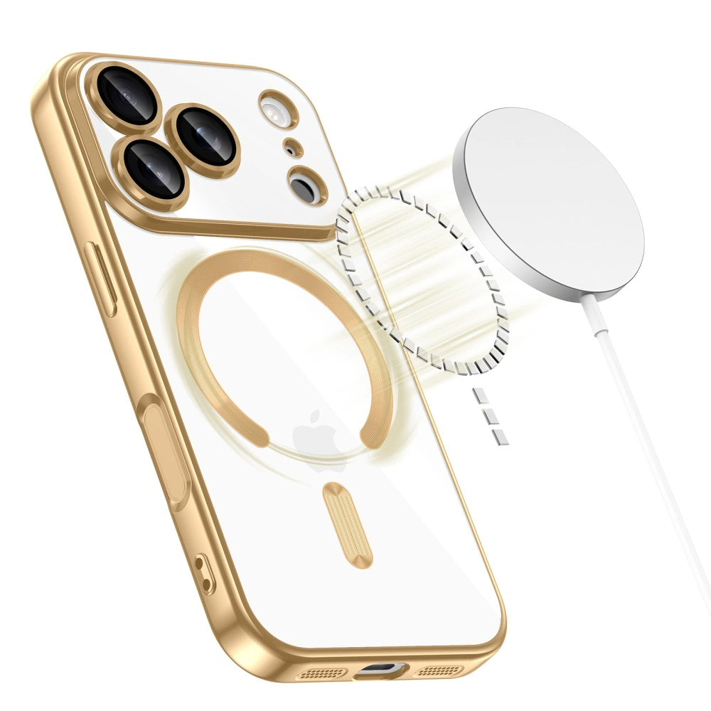 MagSafe Case for Apple iPhone 17 Pro, Techsuit, Luxury Crystal, Pink