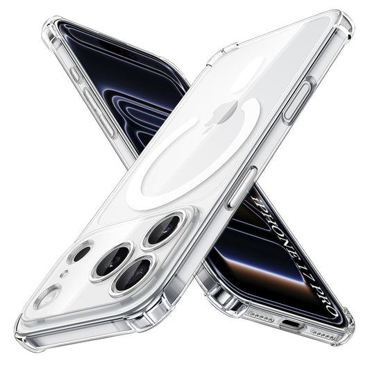 Θήκη MagSafe για Apple iPhone 17 Pro, Techsuit, Ανθεκτική στους κραδασμούς, Διάφανη