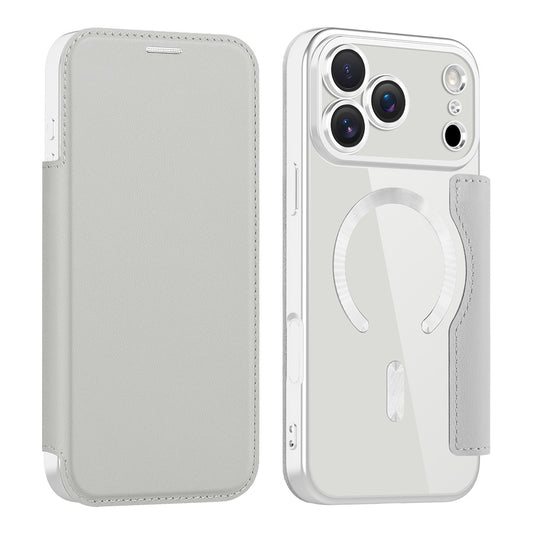 Θήκη MagSafe για Apple iPhone 17 Pro, Techsuit, SmartMag Book, Γκρι