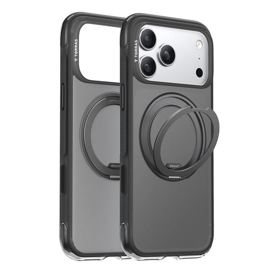 MagSafe Case for Apple iPhone 17 Pro, Torras, Ostand O3 Air, Black